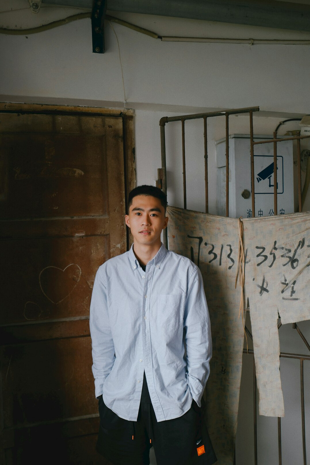Studio portrait of a male architectural researcher